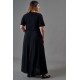 Dress maxi wrap lurex black