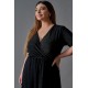 Dress maxi wrap lurex black