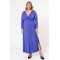 Dress maxi Glitter super jersey long sleeves knot Purple