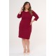 Dress midi crepe cherry 