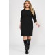 Dress midi crepe black