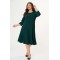 Dress clos  midi Crep Cypressgreen