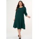 Dress clos  midi Crep Cypressgreen