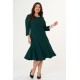 Dress clos  midi Crep Cypressgreen