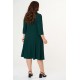 Dress clos  midi Crep Cypressgreen