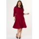 Dress clos  midi Crep Bordeaux