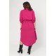 Shirt dress viscose fuchsia