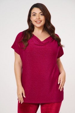 Bluse Pailletten satin Streifen lange Ärmel Schwarz 