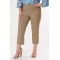 Pants 3/4 in elastic  twill beige