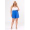 Shorts  wrinkled look elastic waist royal blue