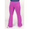 Flared pants in elastic Crepe violet