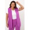 Blazer ärmellos crepe violet