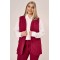 Blazer  sleeveless crepe Cherry